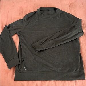 Vuori Men's Crewneck Sweater in Dark Green